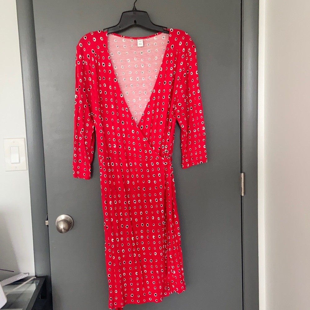Old Navy Wrap Dress, polka dot